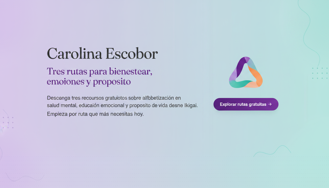 Carolina Escobar | Tres rutas para bienestar, emociones y propósito