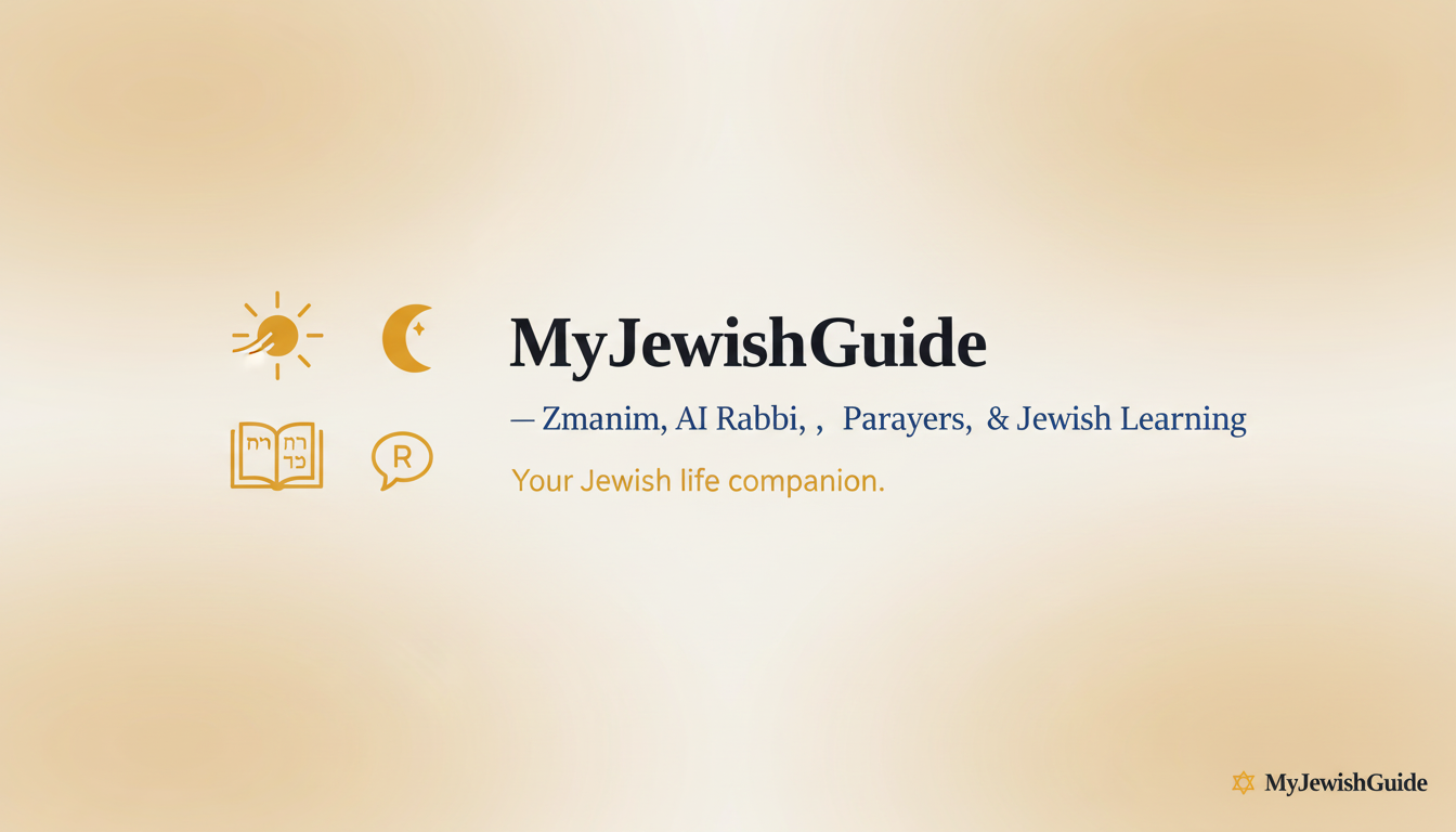 MyJewishGuide — Your Daily Jewish Life Companion