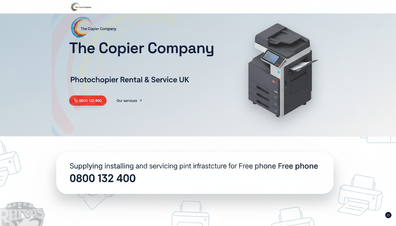 The Copier Company. Photocopier Rental & Service UK