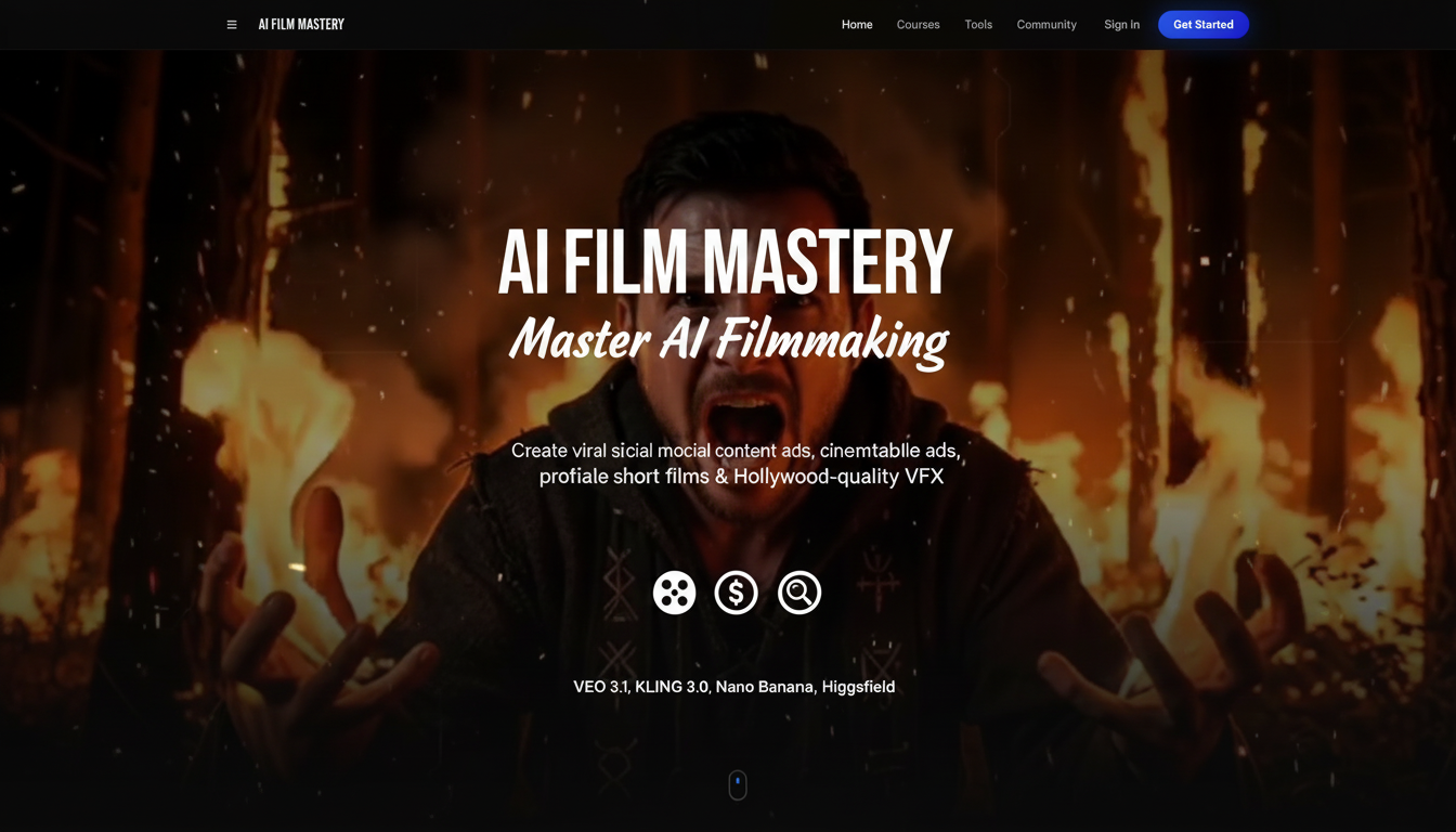 AI Film Mastery — AI Filmmaking Courses & Tools