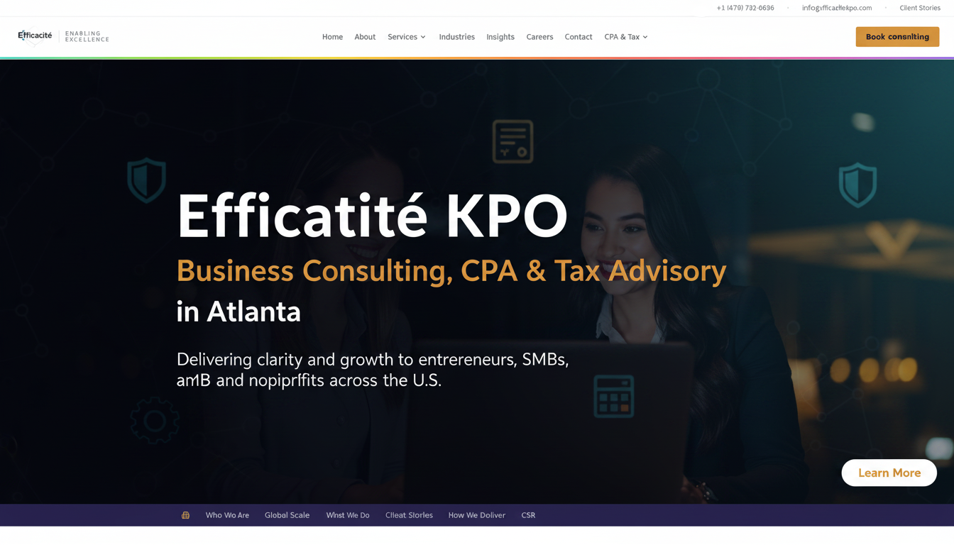 Careers | Efficacité Global - Consulting, Accounting & CPA Services