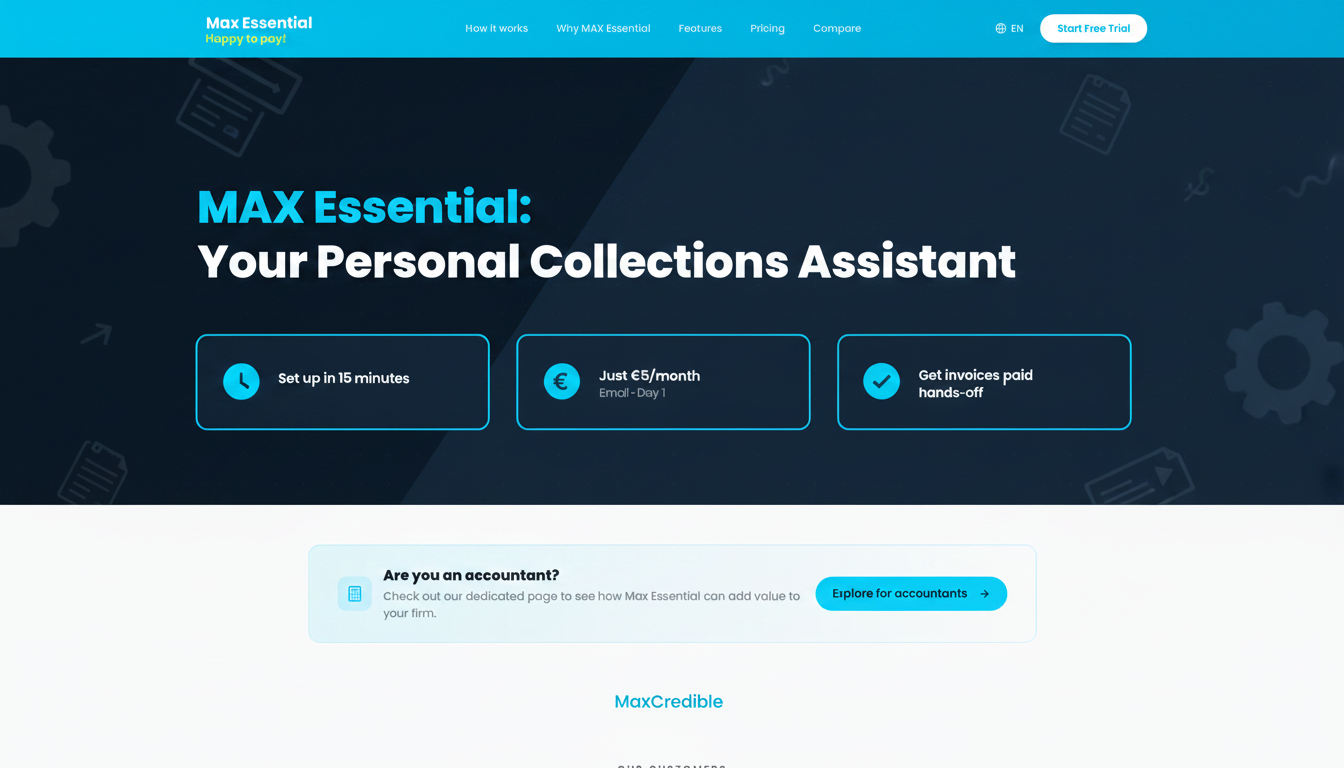 MAX Essential — Collections Assistant | MaxCredible