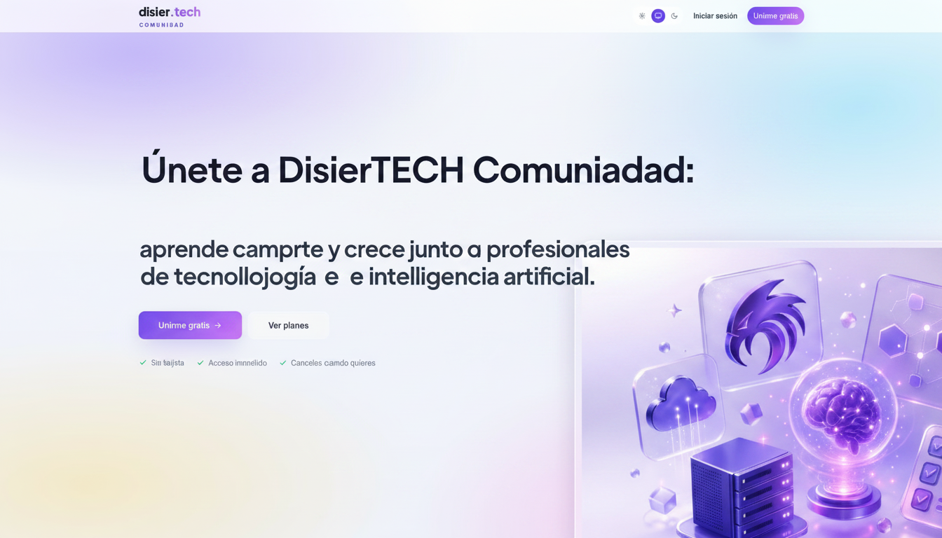 DisierTECH Comunidad — Únete a DisierTECH Comunidad: aprende, comparte y crece junto a profesionales de…