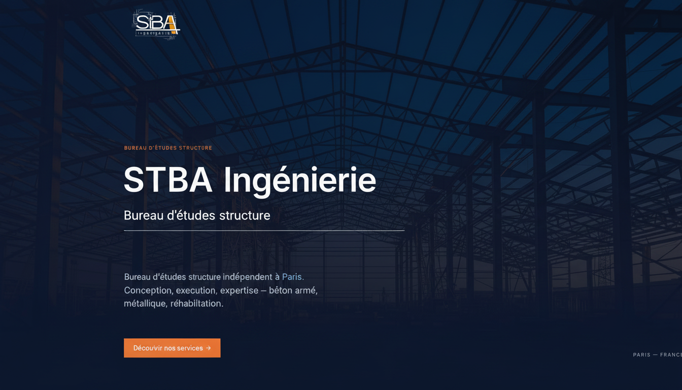 StBA Ingénierie — Bureau d'études structure à Paris