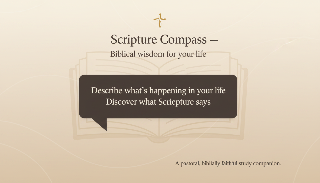 Scripture Compass — Talk it through
