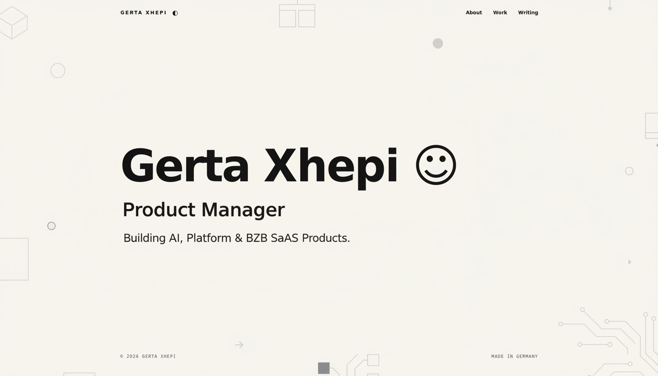 Gerta Xhepi — 官网预览图