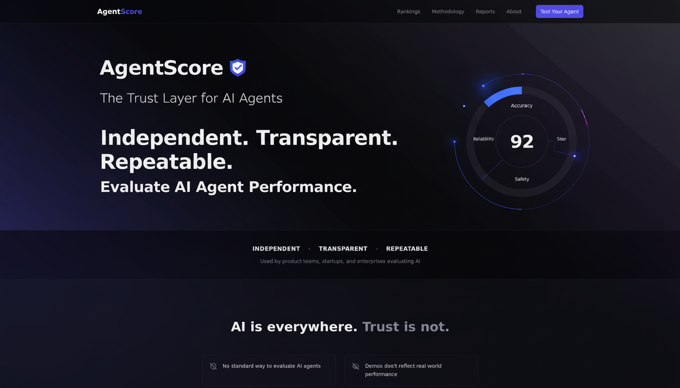 AgentScore — The Trust Layer for AI Agents