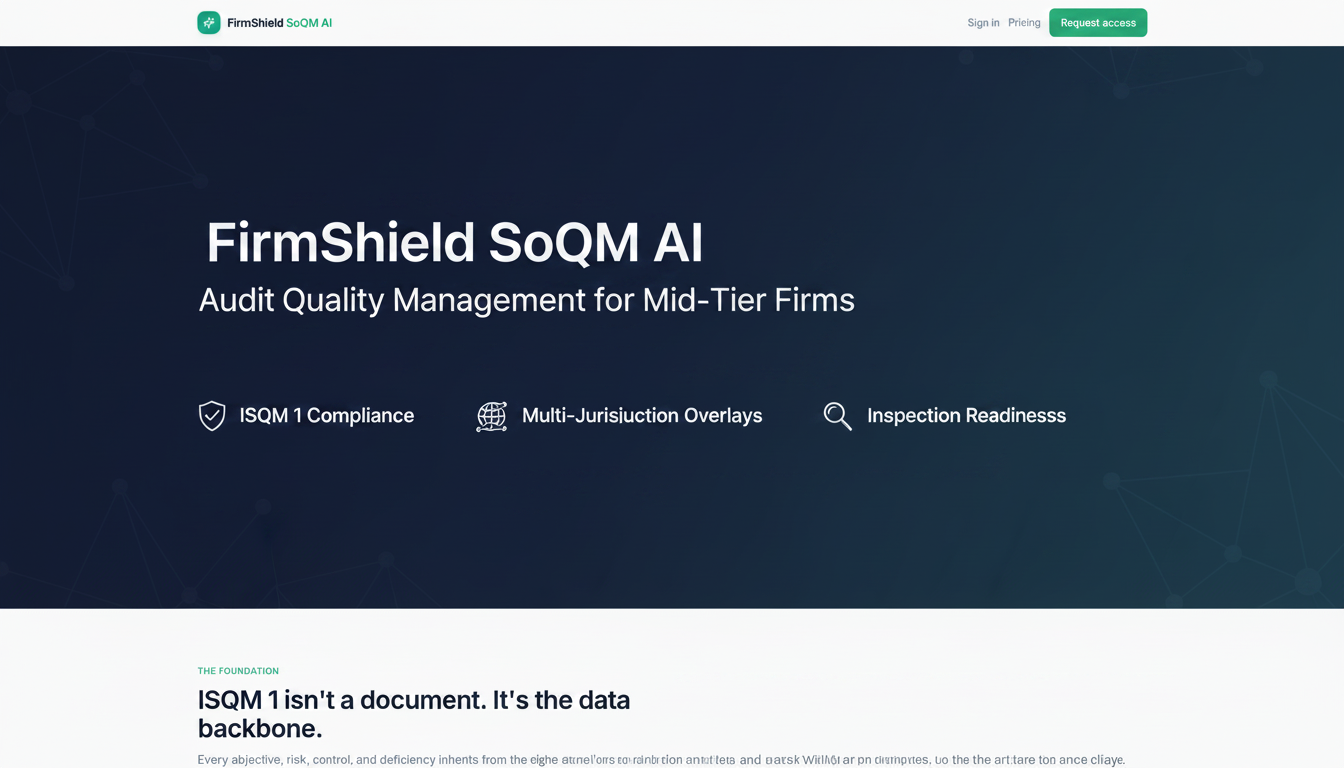 FirmShield SoQM AI — ISQM, PCAOB QC 1000, SQMS 1 & IIA QAIP audit ...
