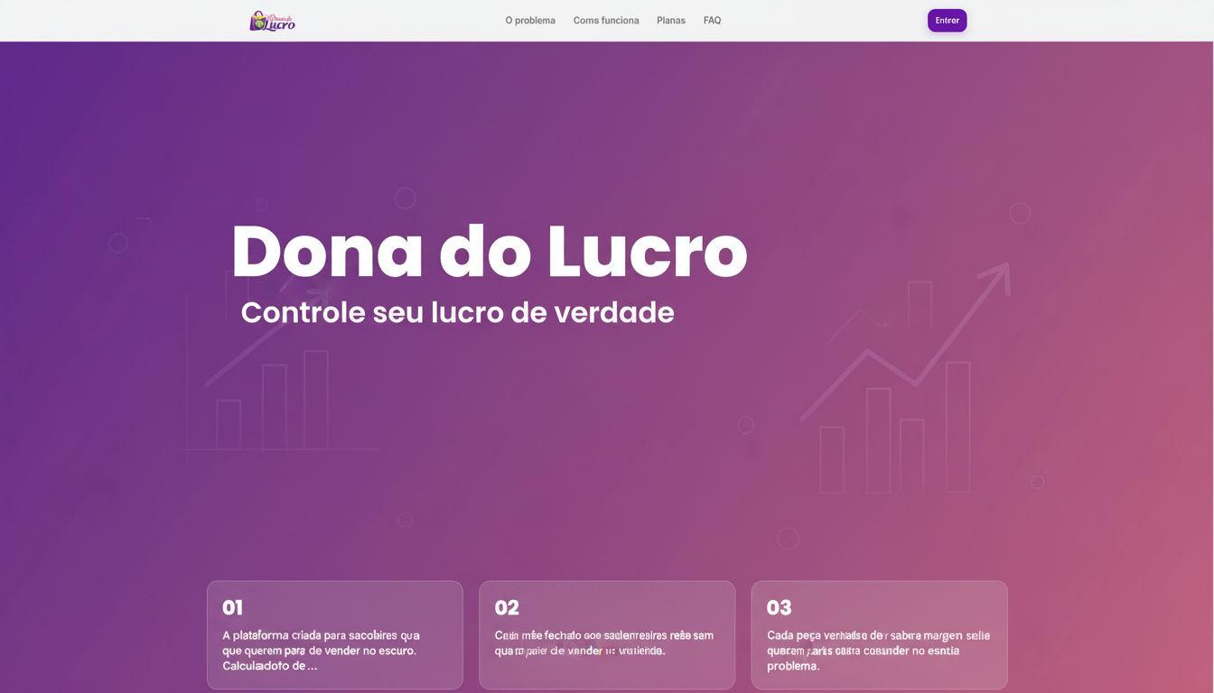 Dona do Lucro – Controle seu lucro de verdade