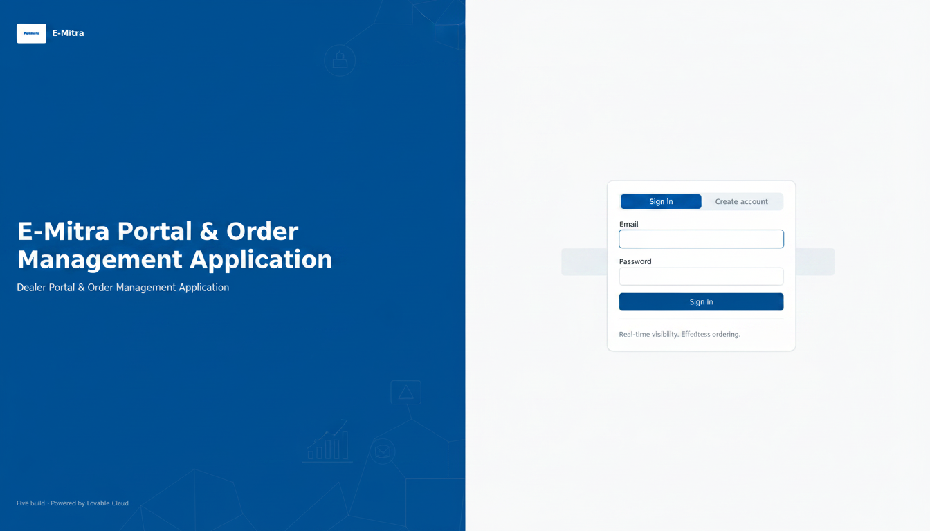 E-Mitra — Dealer Portal Login