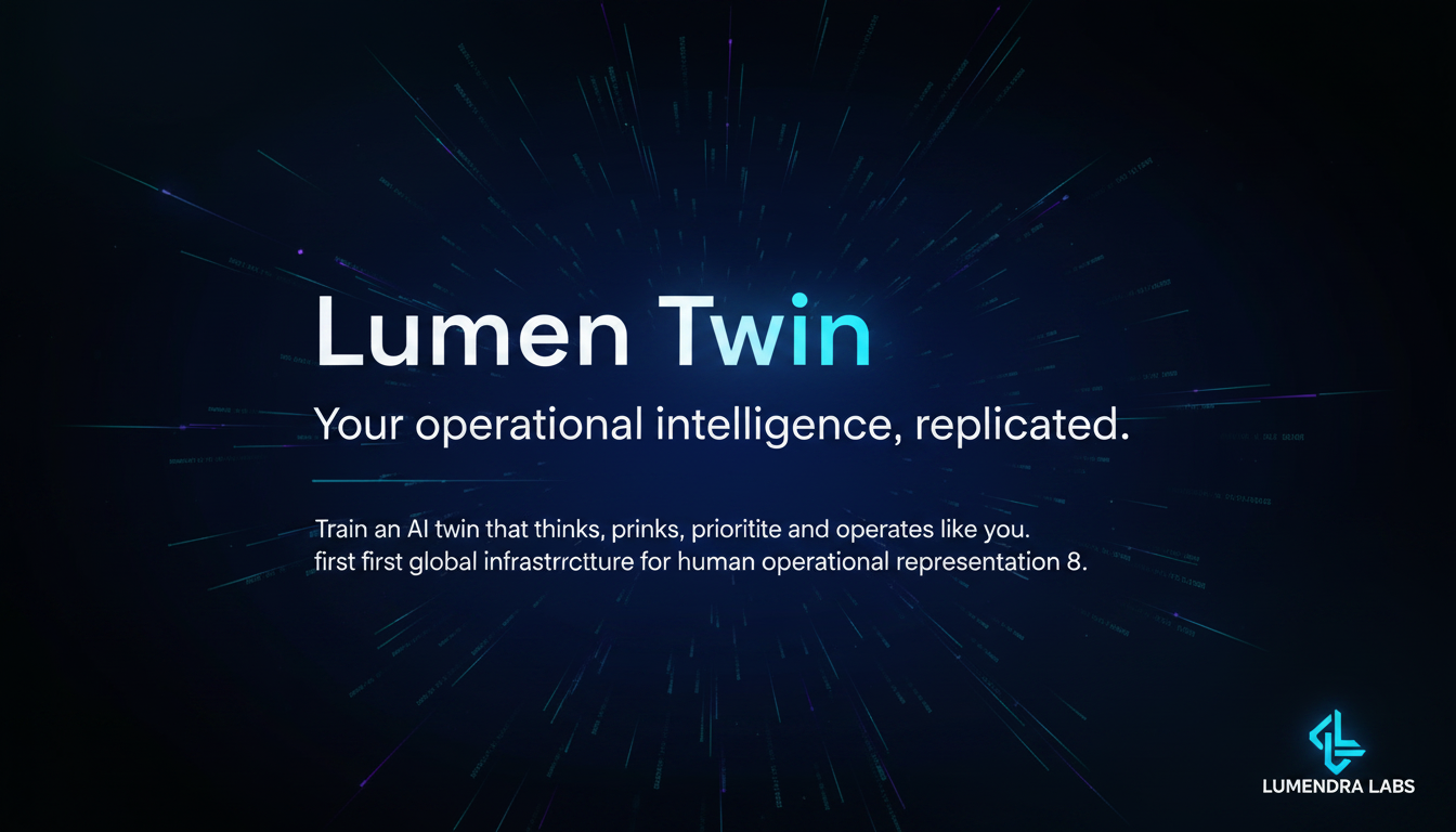 Lumen Twin — Tu inteligencia operativa, replicada.