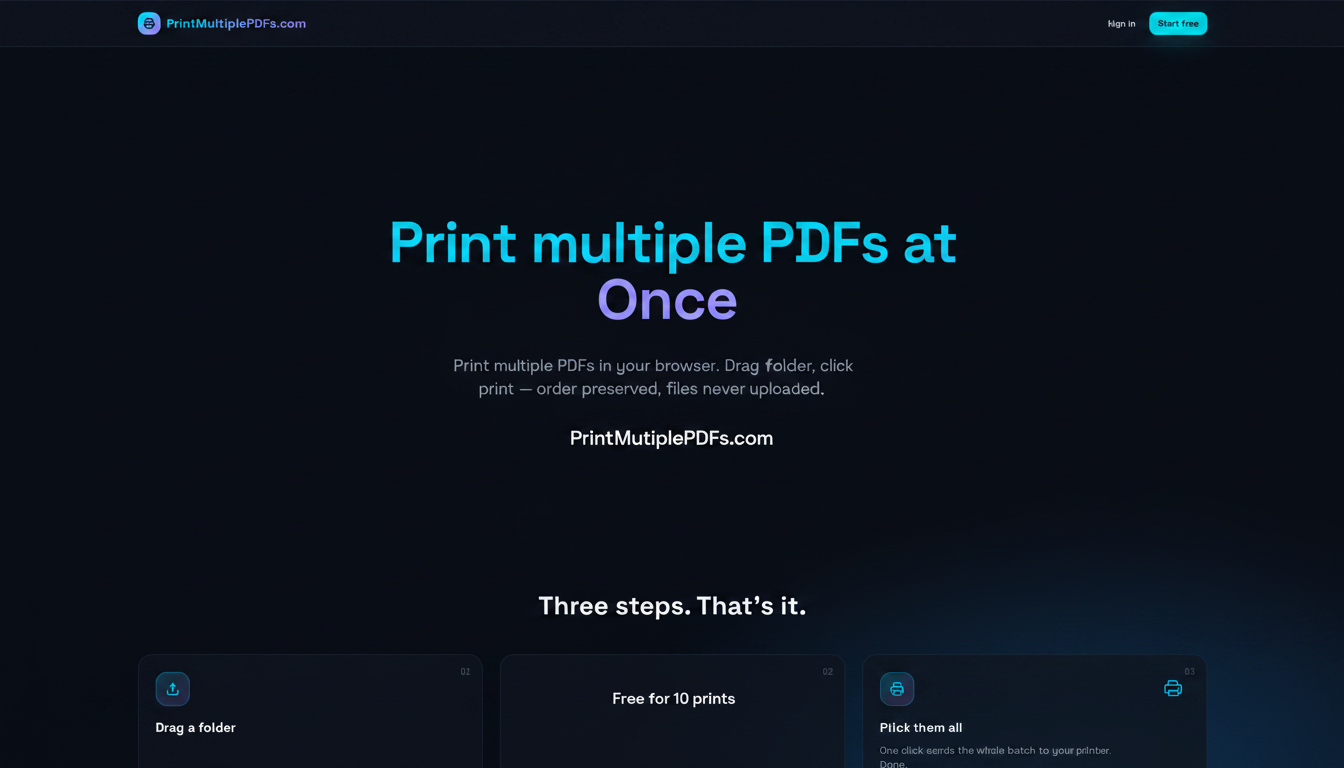 How to Print an Entire Folder of PDFs at Once