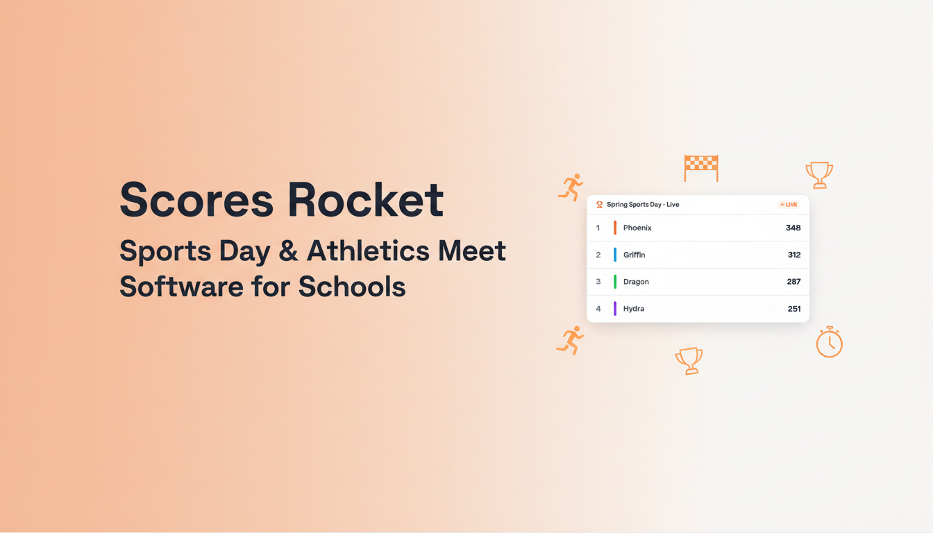 Scores Rocket — Sports Day Software for Schools