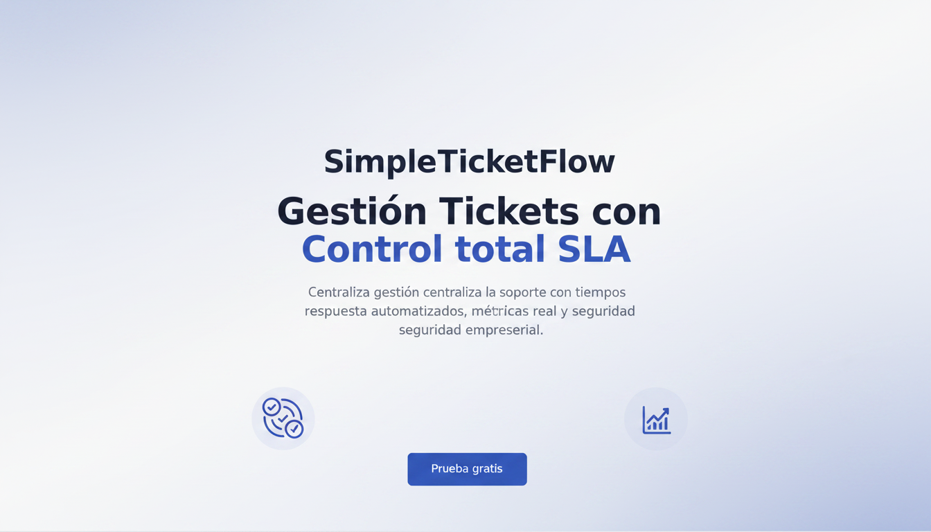 SimpleTicketFlow — Gestión de Tickets con Control de SLA
