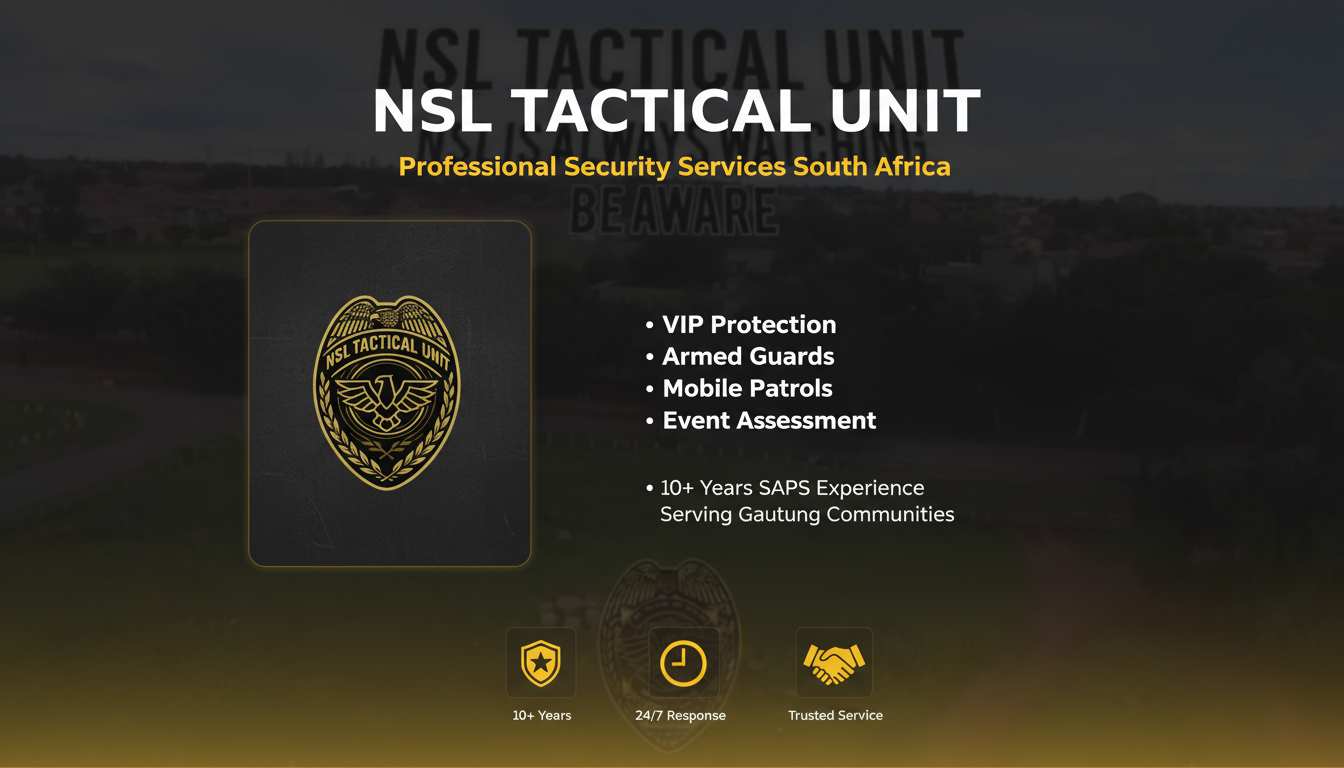 NSL Tactical Unit - Professional Security Services South Africa