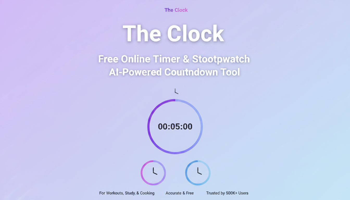 The Clock - Free Online Timer & Stopwatch