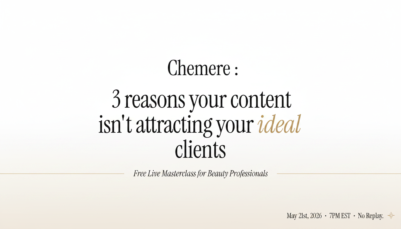Chemere · The Beauty CEO Circle — Mentorship for Beauty Professionals