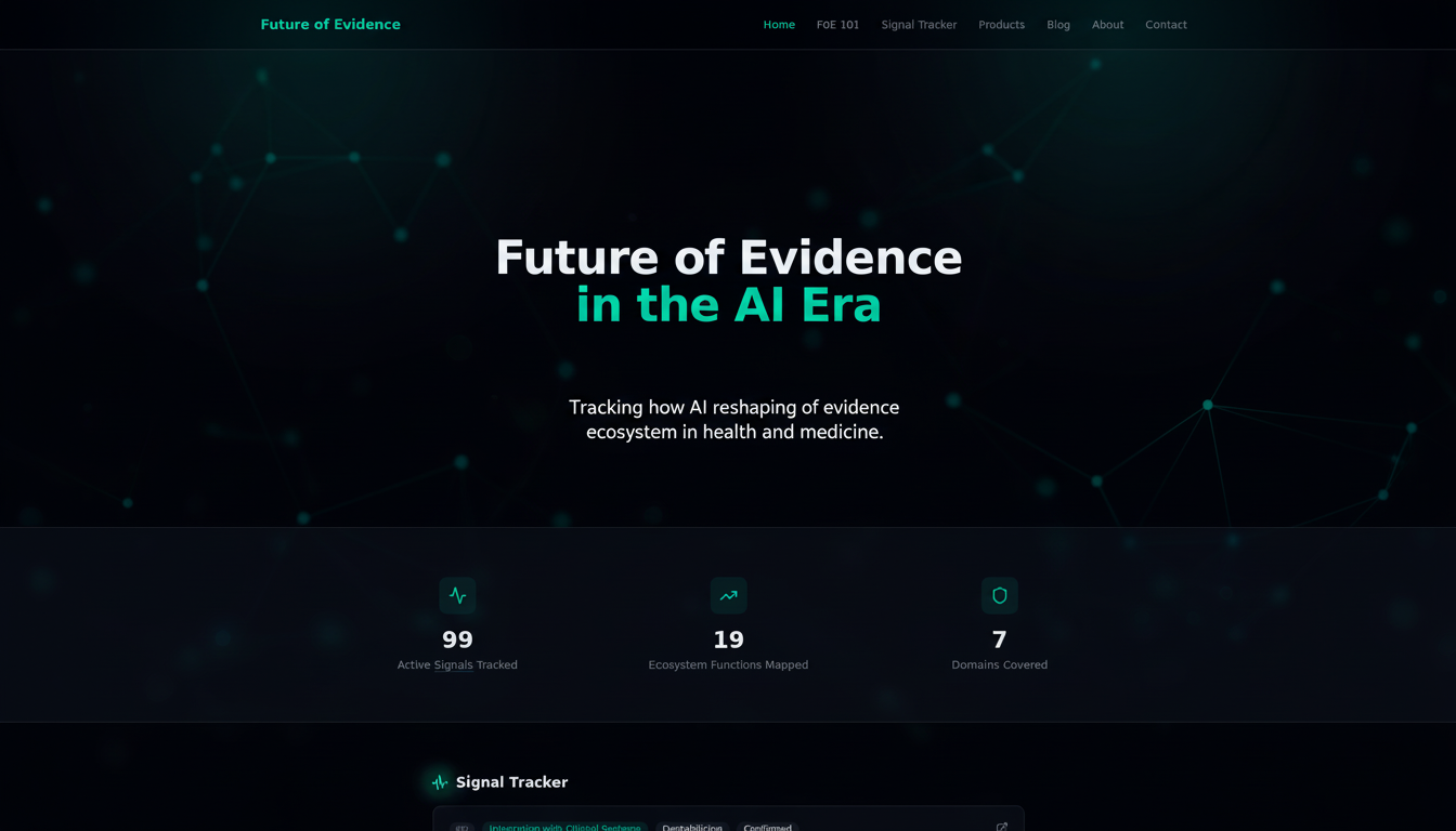 Future of Evidence in the AI Era
