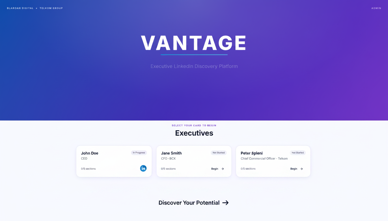 VANTAGE - Executive LinkedIn Discovery