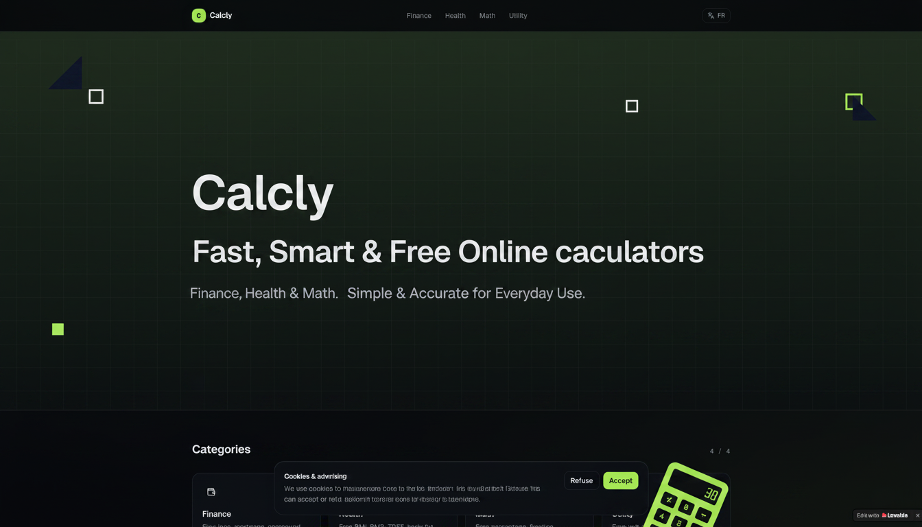 Calcly — Calculators that respect your time.