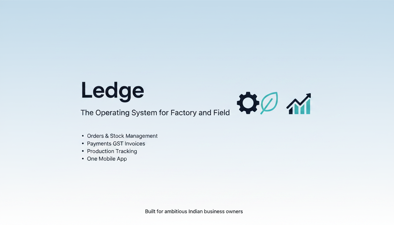 Ledge — The Operating System for India's FMCG Businesses