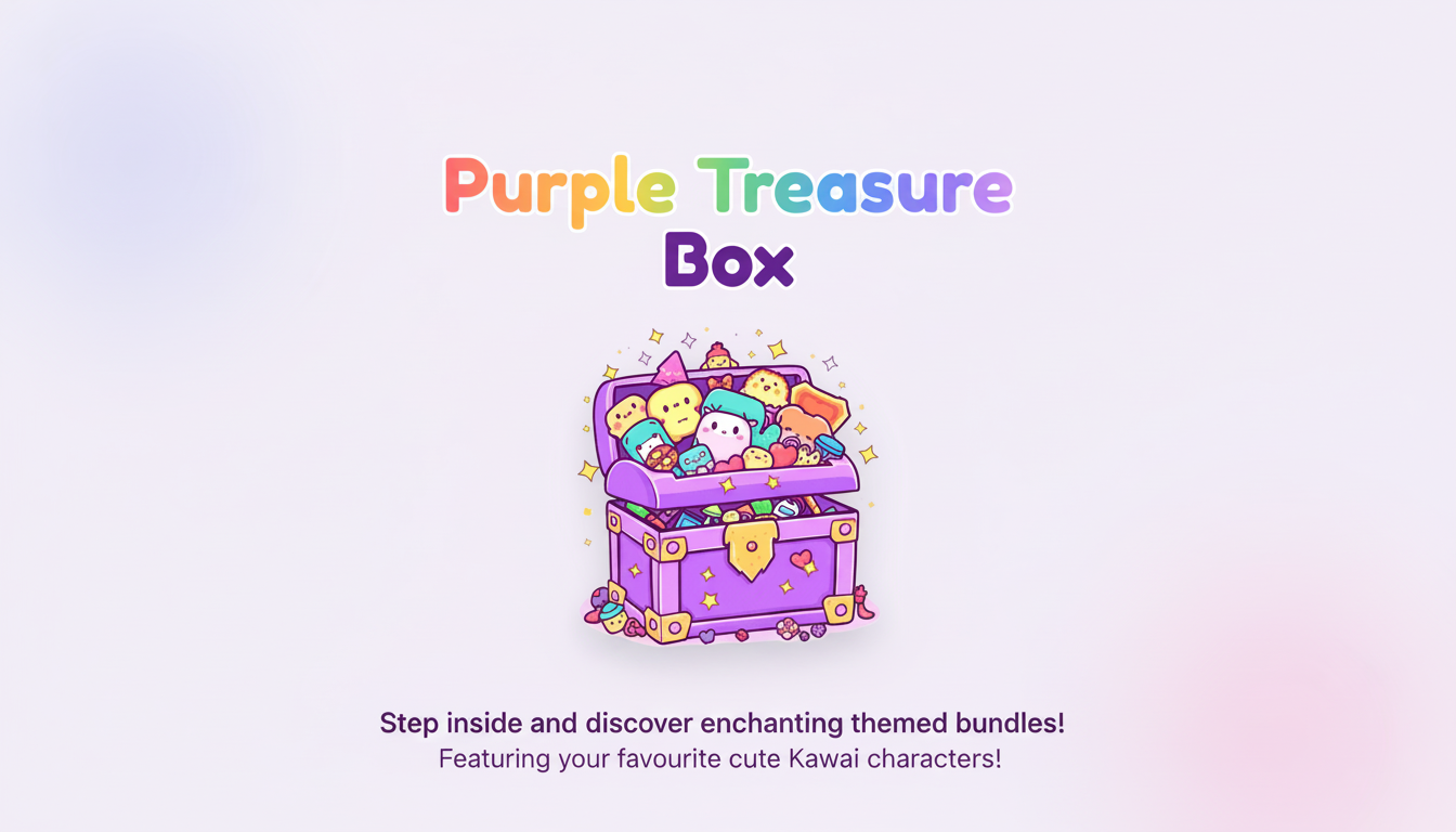Purple Treasure Box — Kawaii Character Bundles
