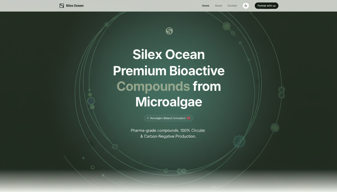 Silex Ocean — Premium Bioactive Compounds from Microalgae