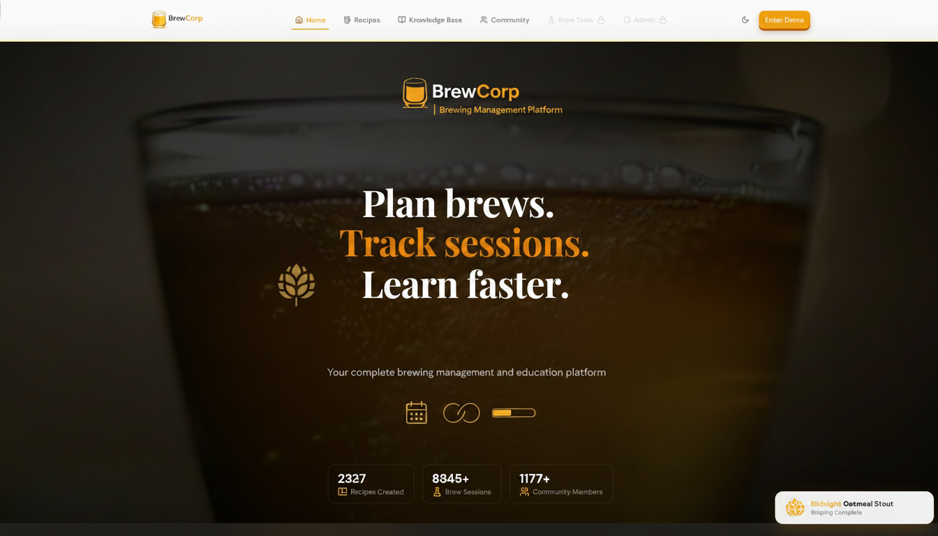 BrewCorp | Brewing Management Platform