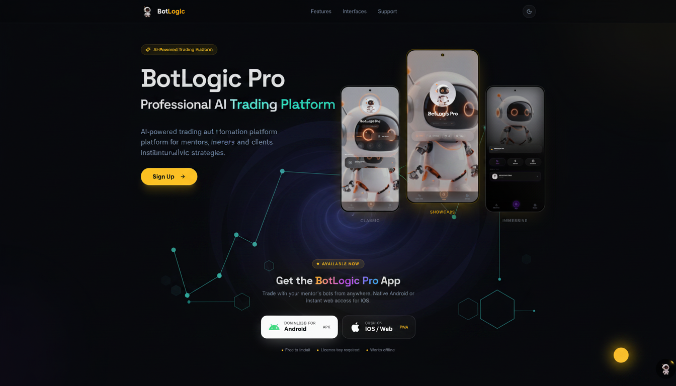 BotLogic Pro — AI Trading Bots & Mentor Platform