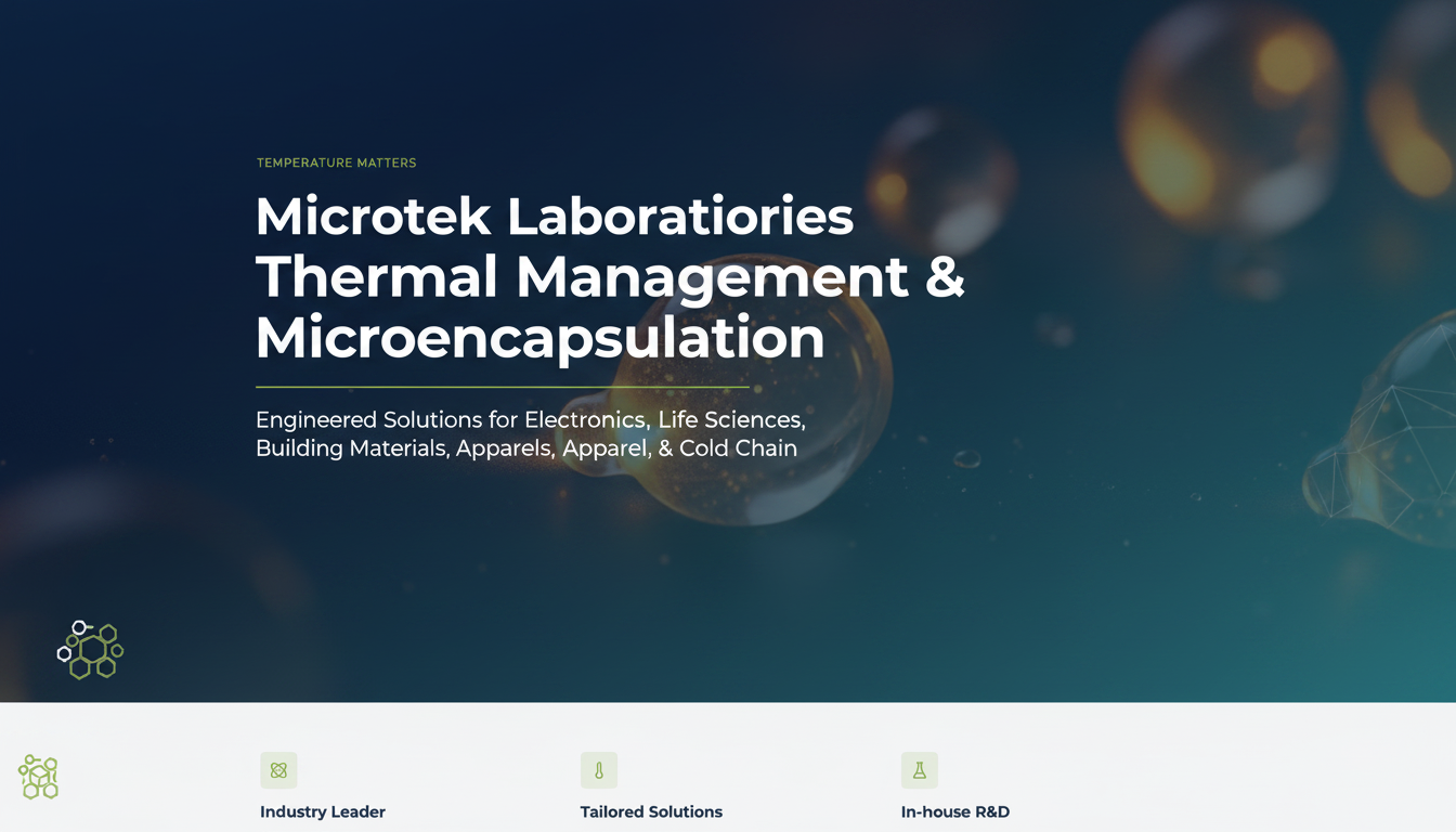 Microtek Laboratories — Thermal Management & Microencapsulation