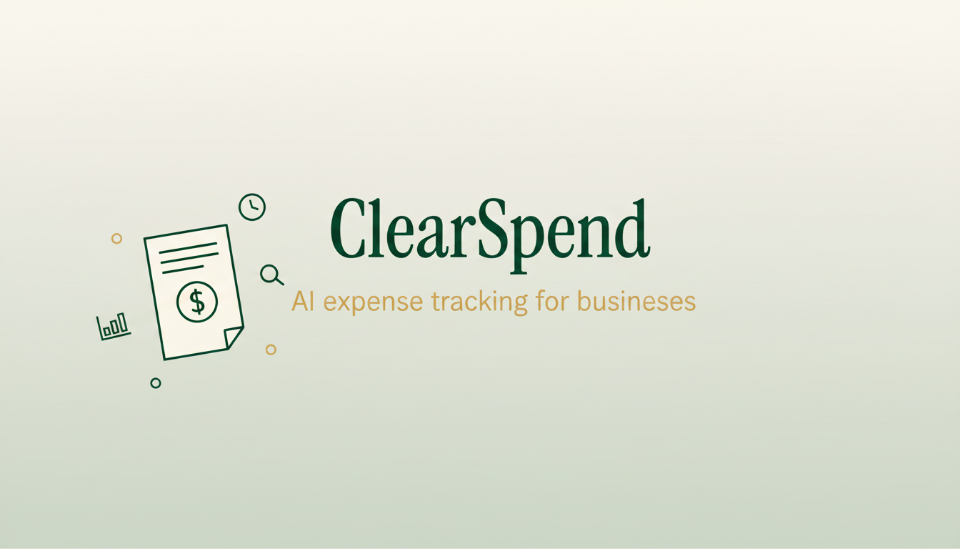 ClearSpend — AI receipt scanning & expense tracking