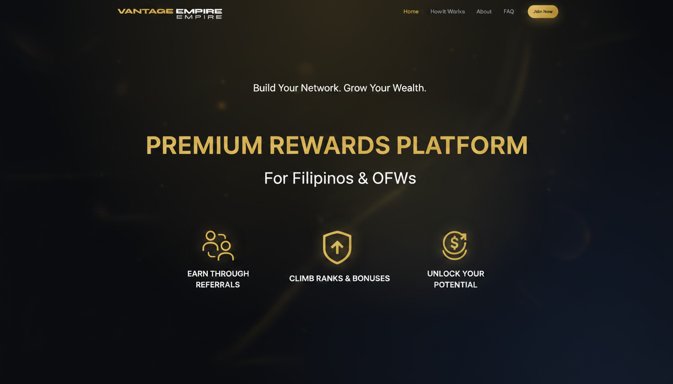VANTAGE EMPIRE — Build Your Network. Grow Your Wealth.