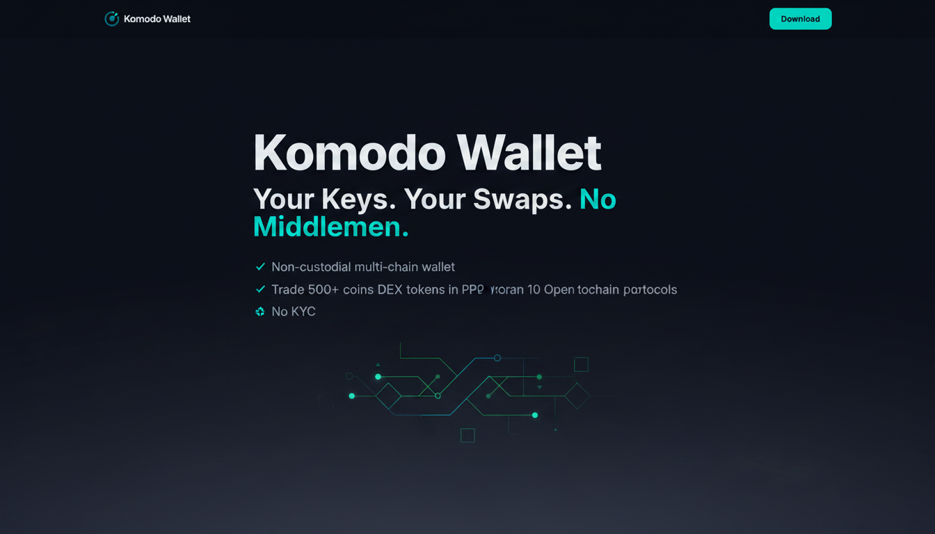 Komodo Wallet | Your Keys. Your Swaps. No Middlemen.