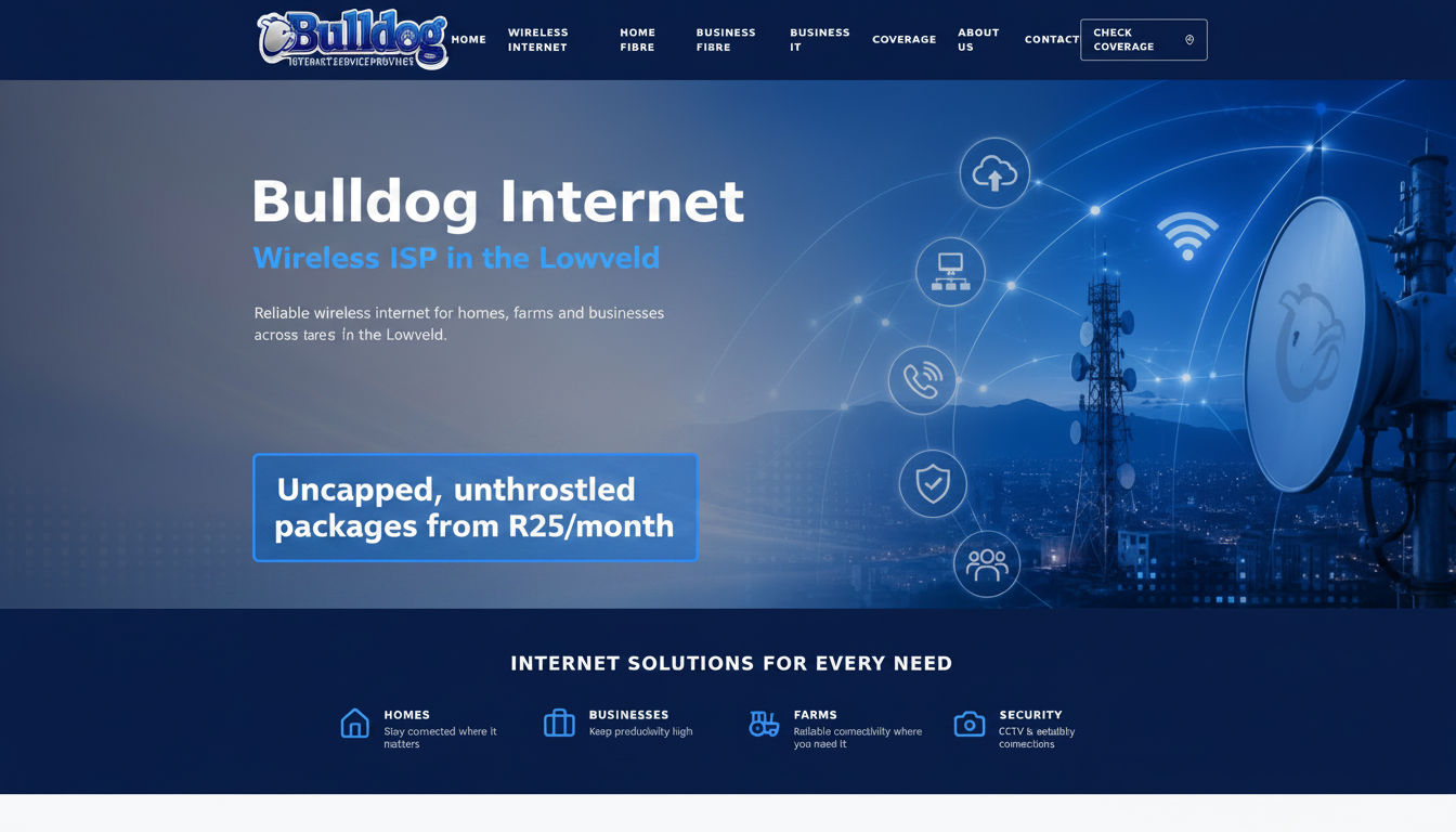 Bulldog Internet — Wireless ISP in the Lowveld