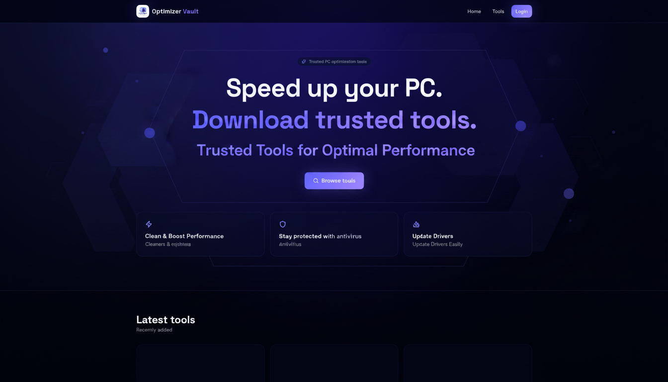 Optimizer Vault — Free PC Optimization Tools