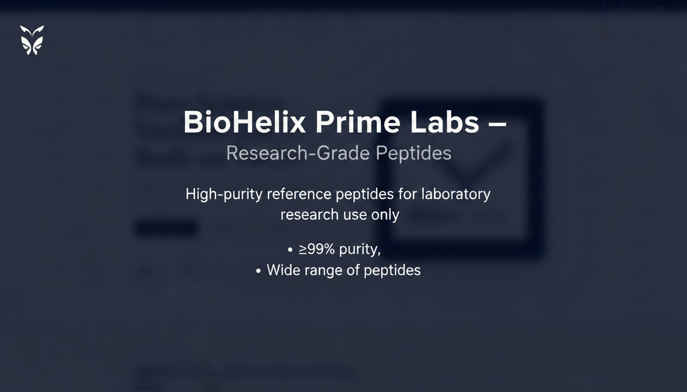 BioHelix Prime Labs — Research Use Only Peptides