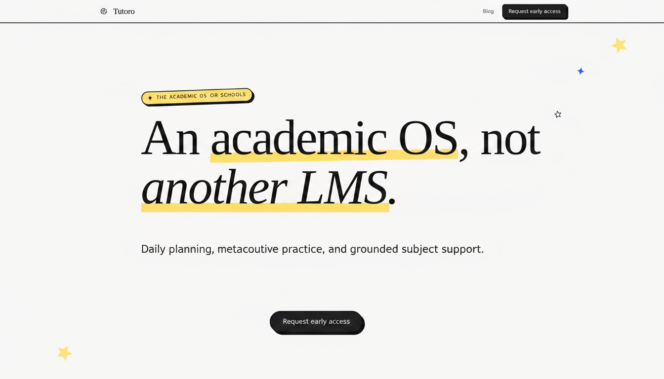 Tutoro — the academic OS for students