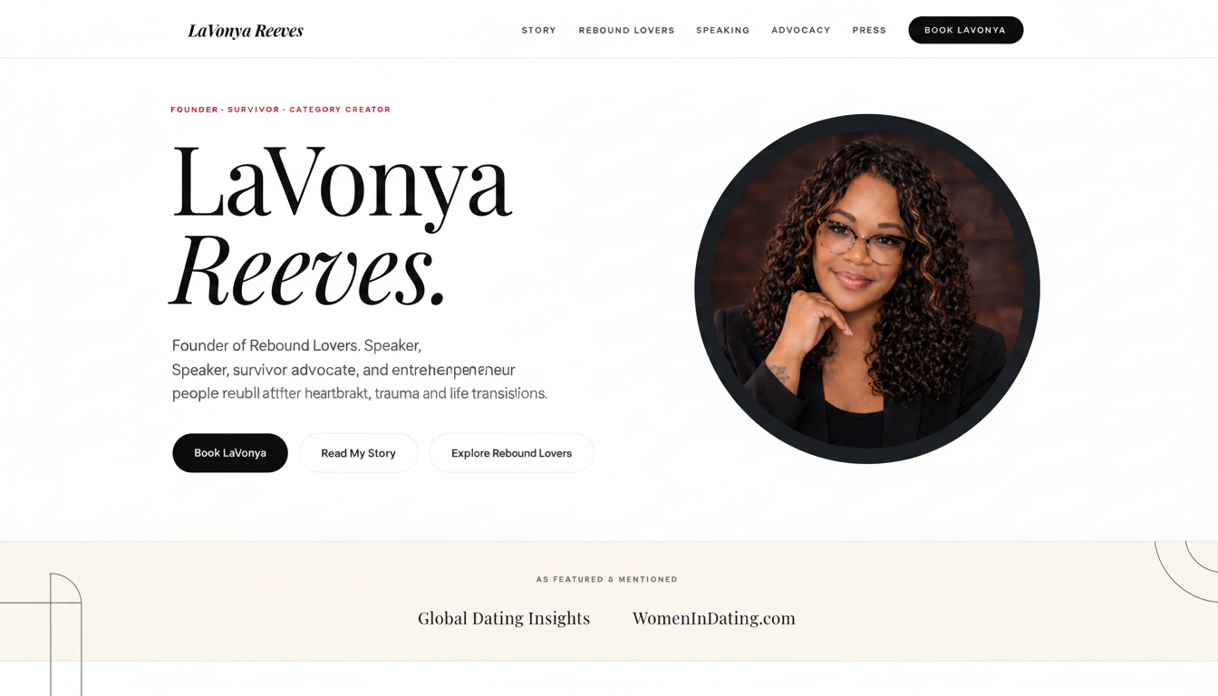 LaVonya Reeves | Founder of Rebound Lovers & Creator of Rebound Dating