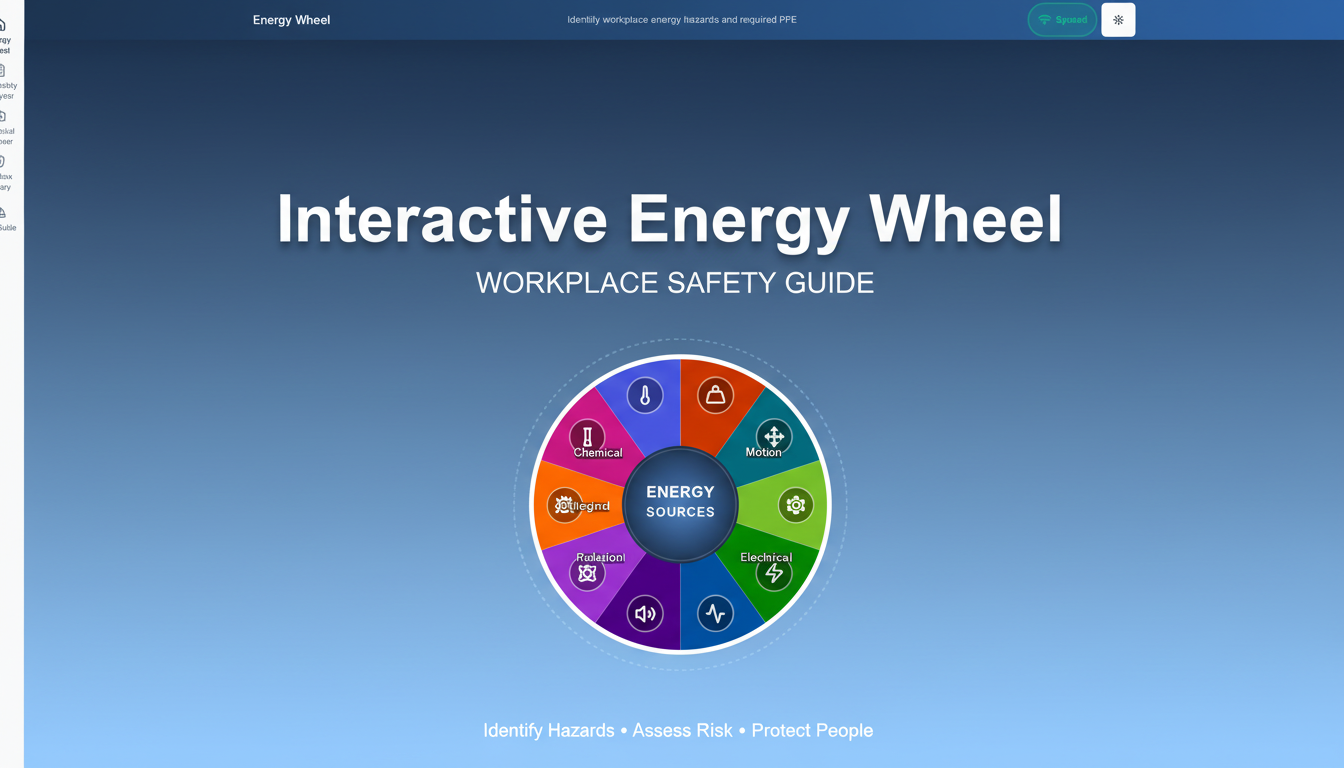 Interactive Energy Wheel - Workplace Safety Guide