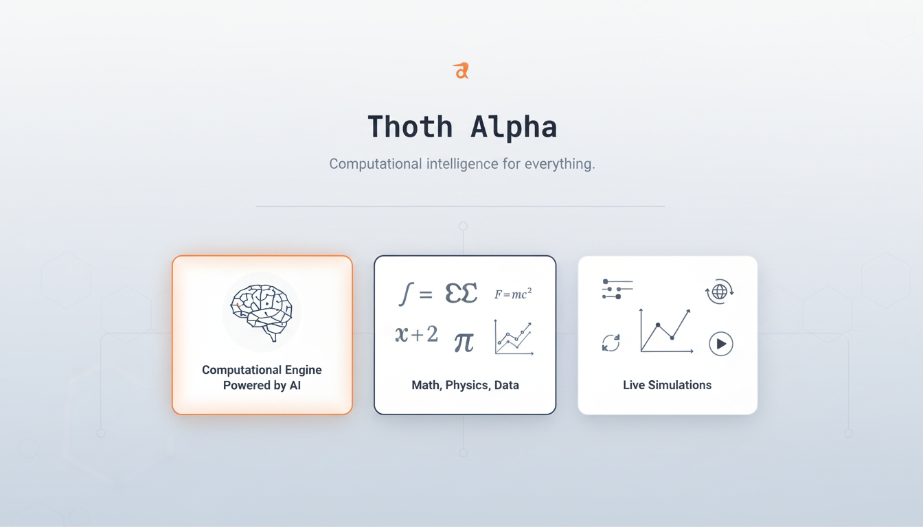 Thoth Alpha — Computational intelligence for everything