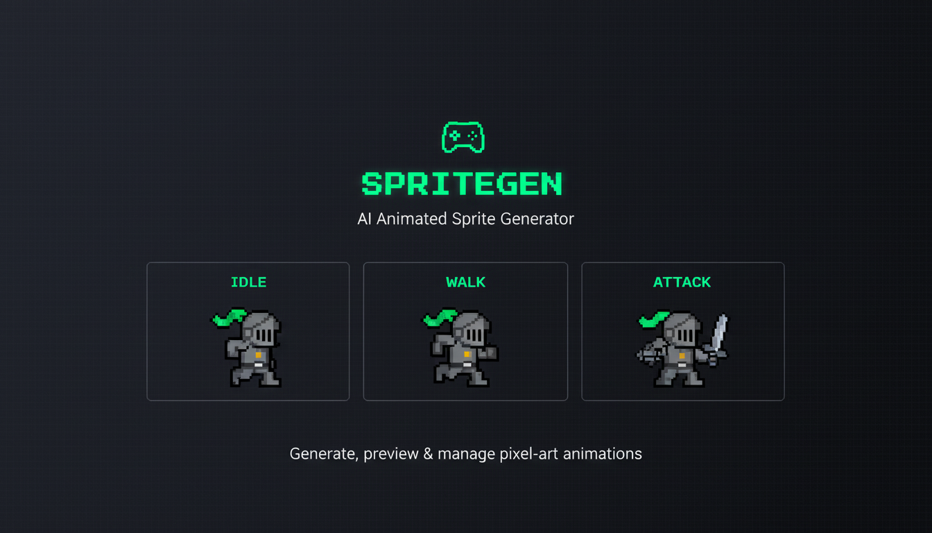 SpriteGen — AI Animated Sprite Generator