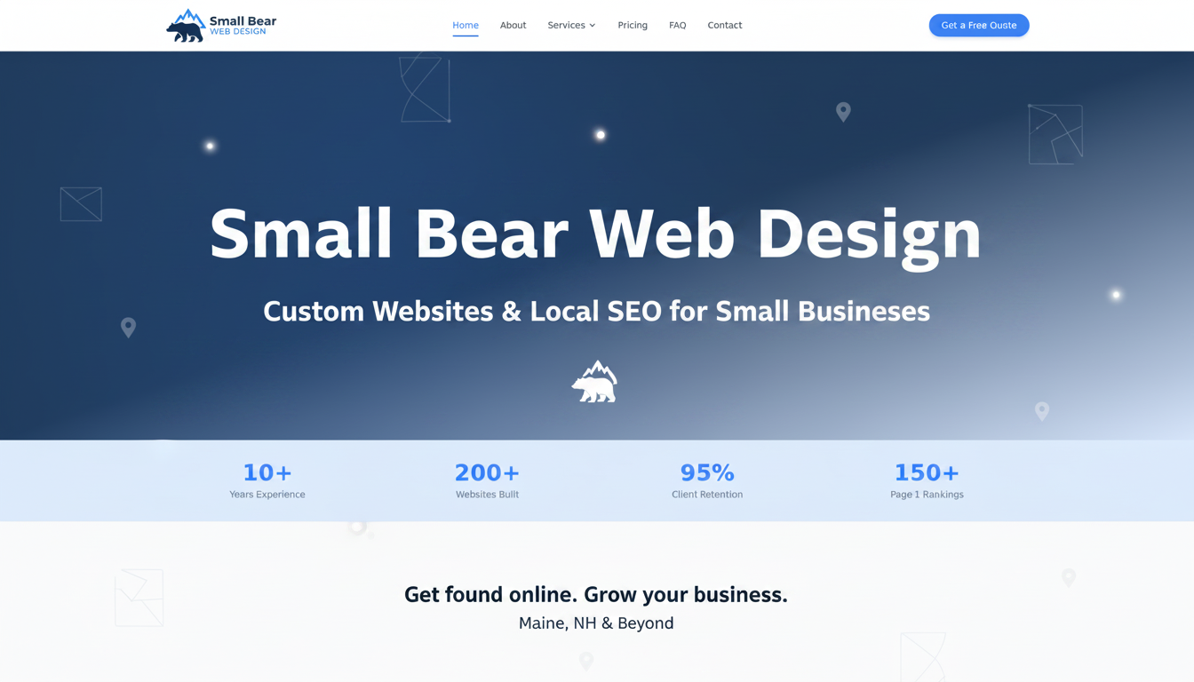 Small Bear Web Design | Maine & NH Web Design + Local SEO