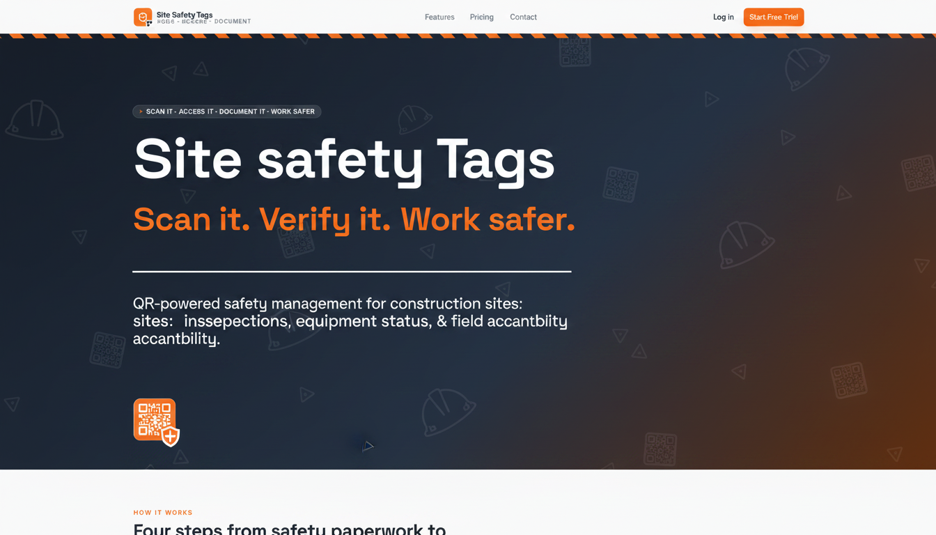 Site Safety Tags — QR Code Safety Management for Construction