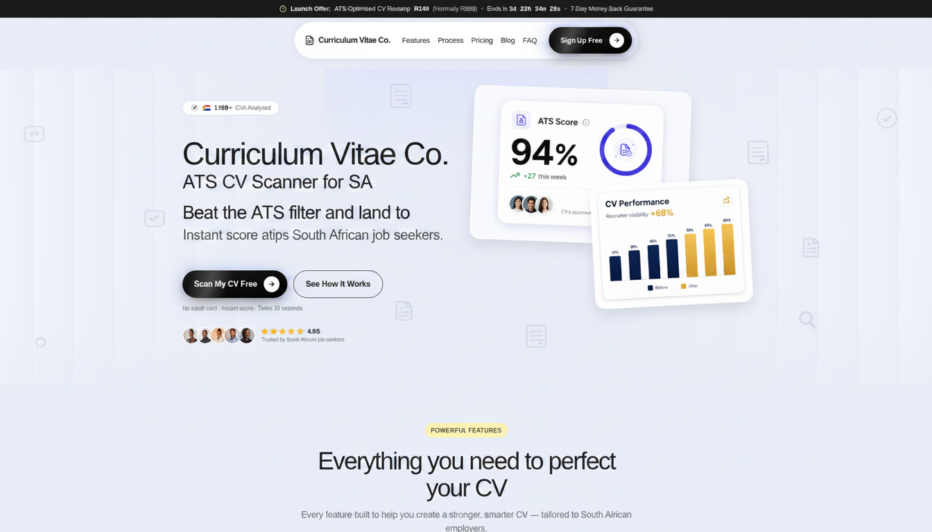 Curriculum Vitae Co. — ATS CV Scanner & Builder