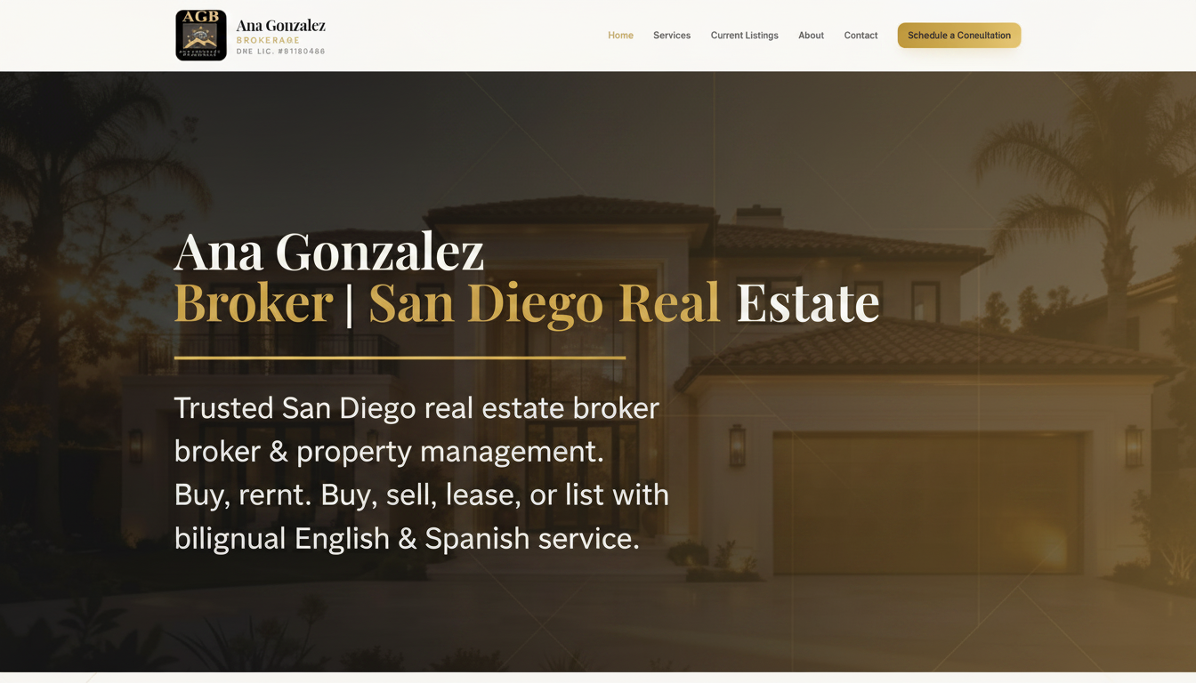 Ana Gonzalez Broker | San Diego Real Estate