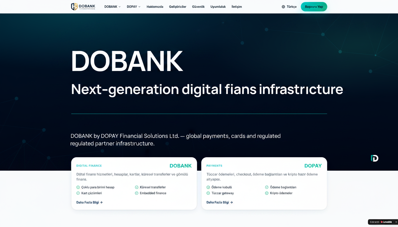 DOBANK — Global payments, cards & digital finance