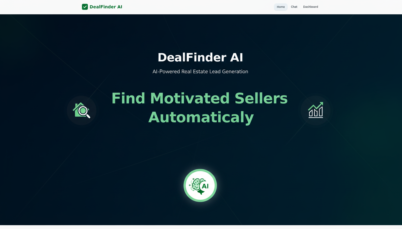 DealFinder AI — AI-Powered Real Estate Lead Generation
