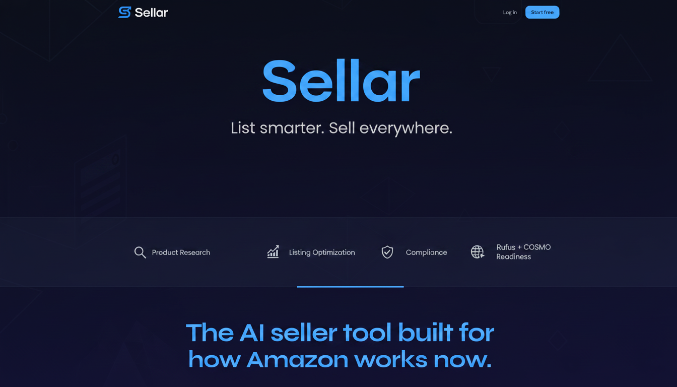 Sellar | Optimize Amazon Listings for Compliance, Keywords & AI Shopping