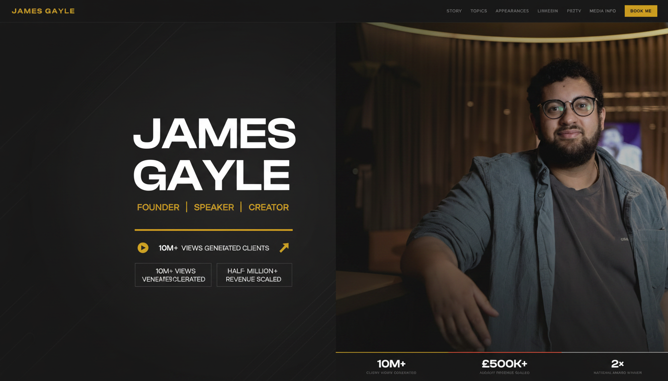 James Gayle — Founder, Speaker & Content Strategist