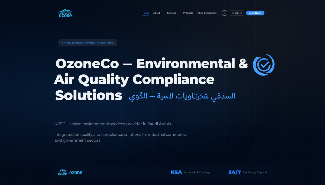 OzoneCo — Environmental Services & NCEC Compliance KSA